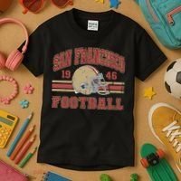 Distressed San Francisco Football Kids T-Shirt thumb 3