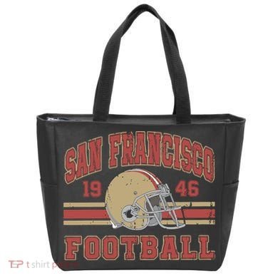 Distressed San Francisco Football Tote Bag