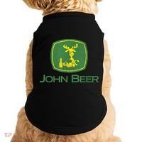 Distressed S Funny Tractor John Beer Deer Farmer Doggie Tank thumb 0