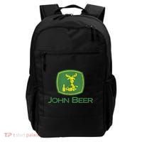 Distressed S Funny Tractor John Beer Deer Farmer Backpack thumb 0