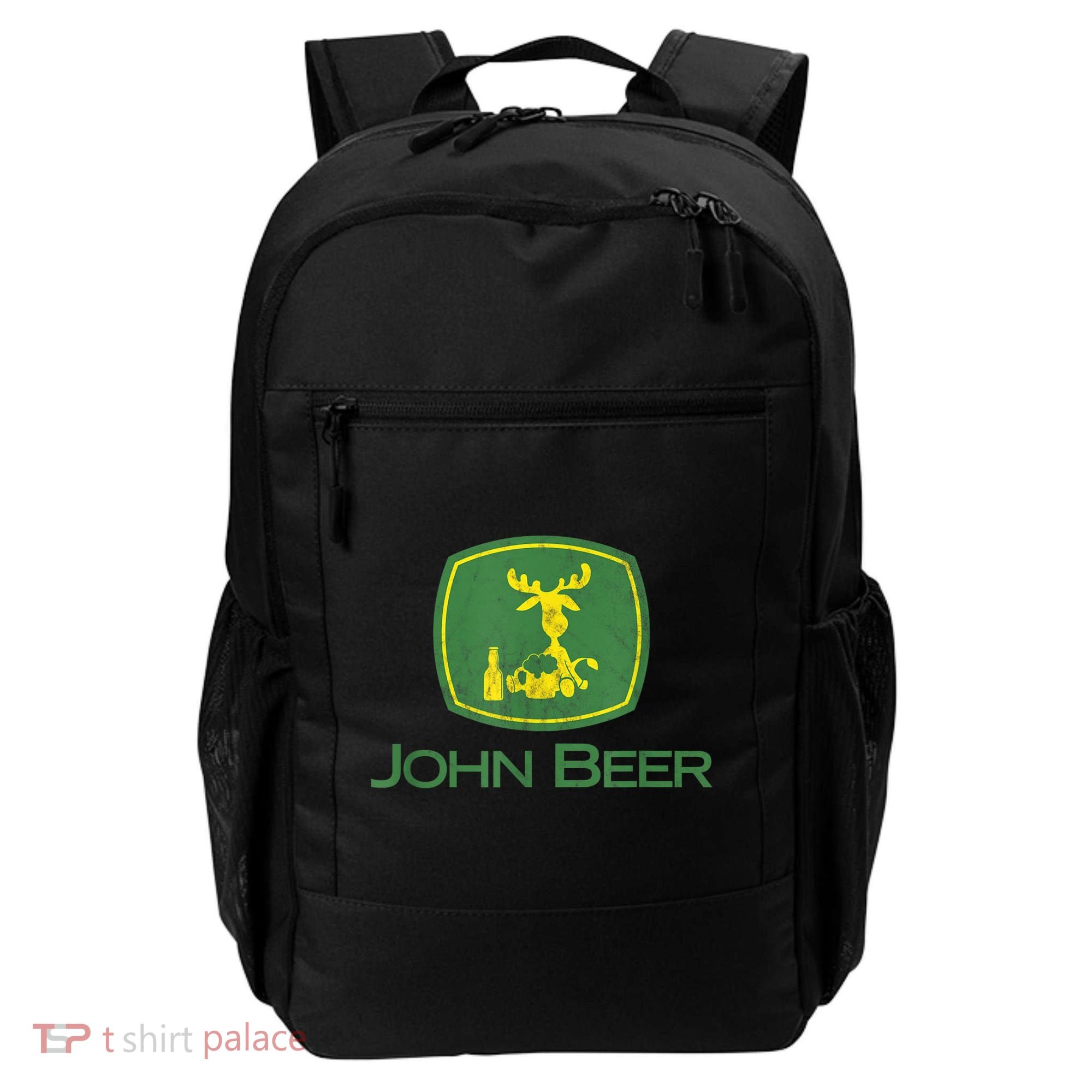 Distressed S Funny Tractor John Beer Deer Farmer Backpack