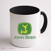 Distressed S Funny Tractor John Beer Deer Farmer Coffee Mug thumb 1