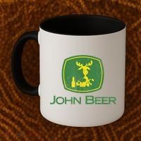Distressed S Funny Tractor John Beer Deer Farmer Coffee Mug thumb 2