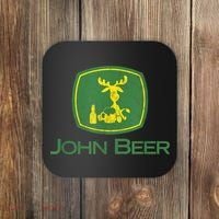 Distressed S Funny Tractor John Beer Deer Farmer Coaster thumb 0