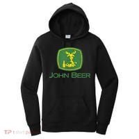 Distressed S Funny Tractor John Beer Deer Farmer Women's Hoodie thumb 0