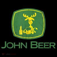 Distressed S Funny Tractor John Beer Deer Farmer Mousepad thumb 1