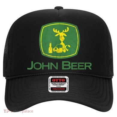 Distressed S Funny Tractor John Beer Deer Farmer Hat