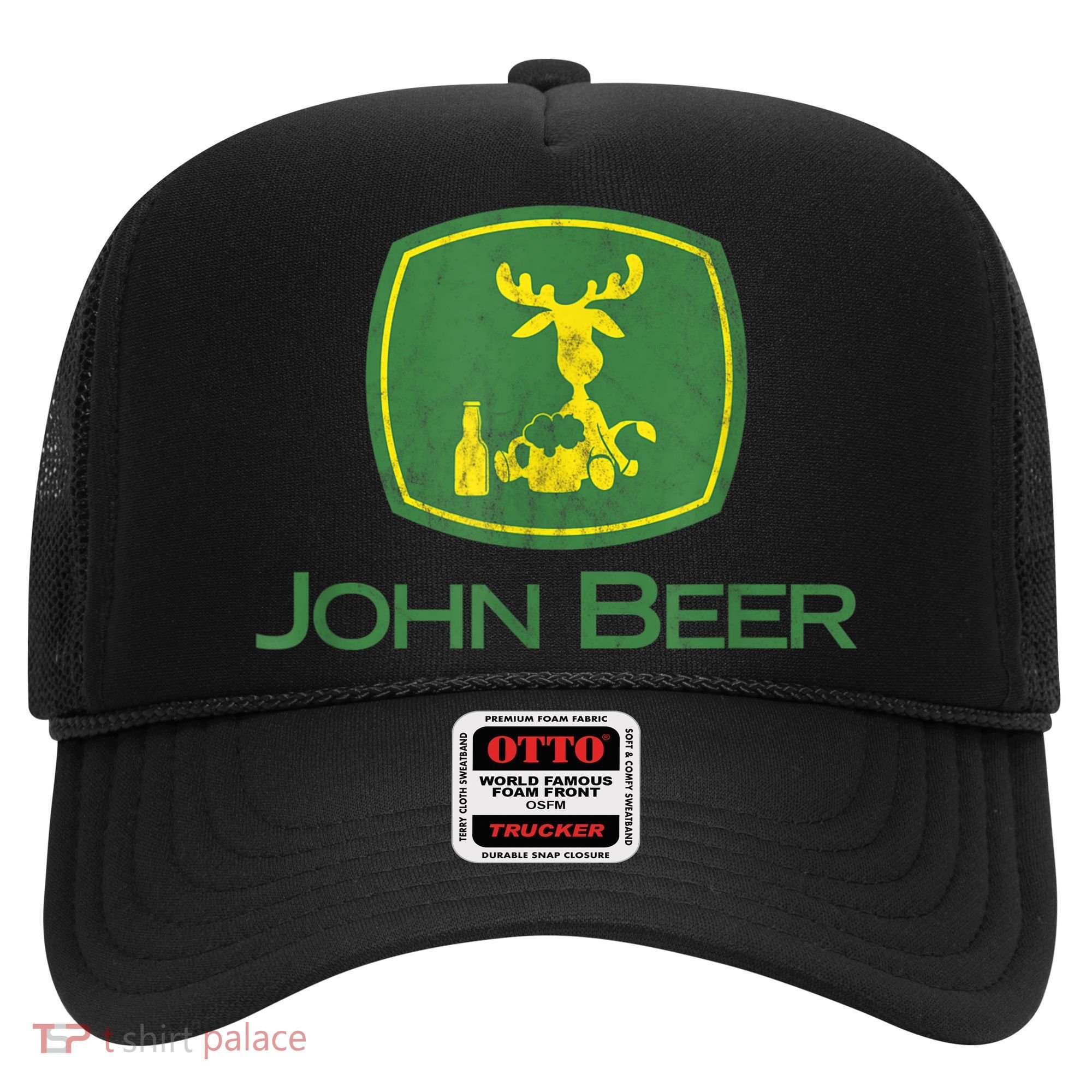 Distressed S Funny Tractor John Beer Deer Farmer Hat