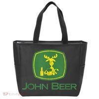 Distressed S Funny Tractor John Beer Deer Farmer Tote Bag thumb 0