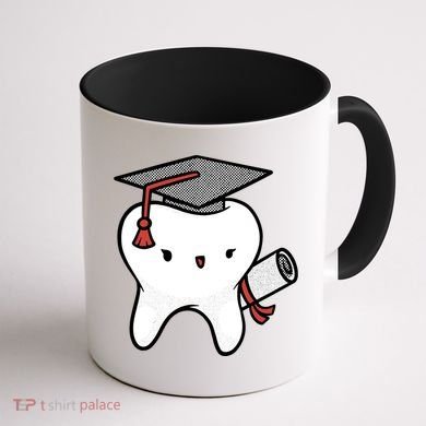 Dentist School Graduate Tooth Funny Gift Coffee Mug back