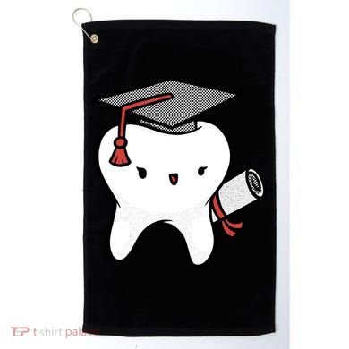 Dentist School Graduate Tooth Funny Gift Golf Towel