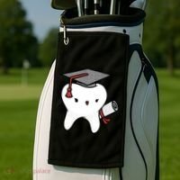Dentist School Graduate Tooth Funny Gift Golf Towel thumb 2