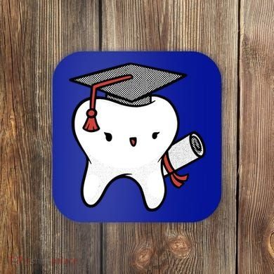 Dentist School Graduate Tooth Funny Gift Coaster