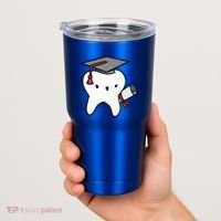 Dentist School Graduate Tooth Funny Gift Tumbler thumb 2