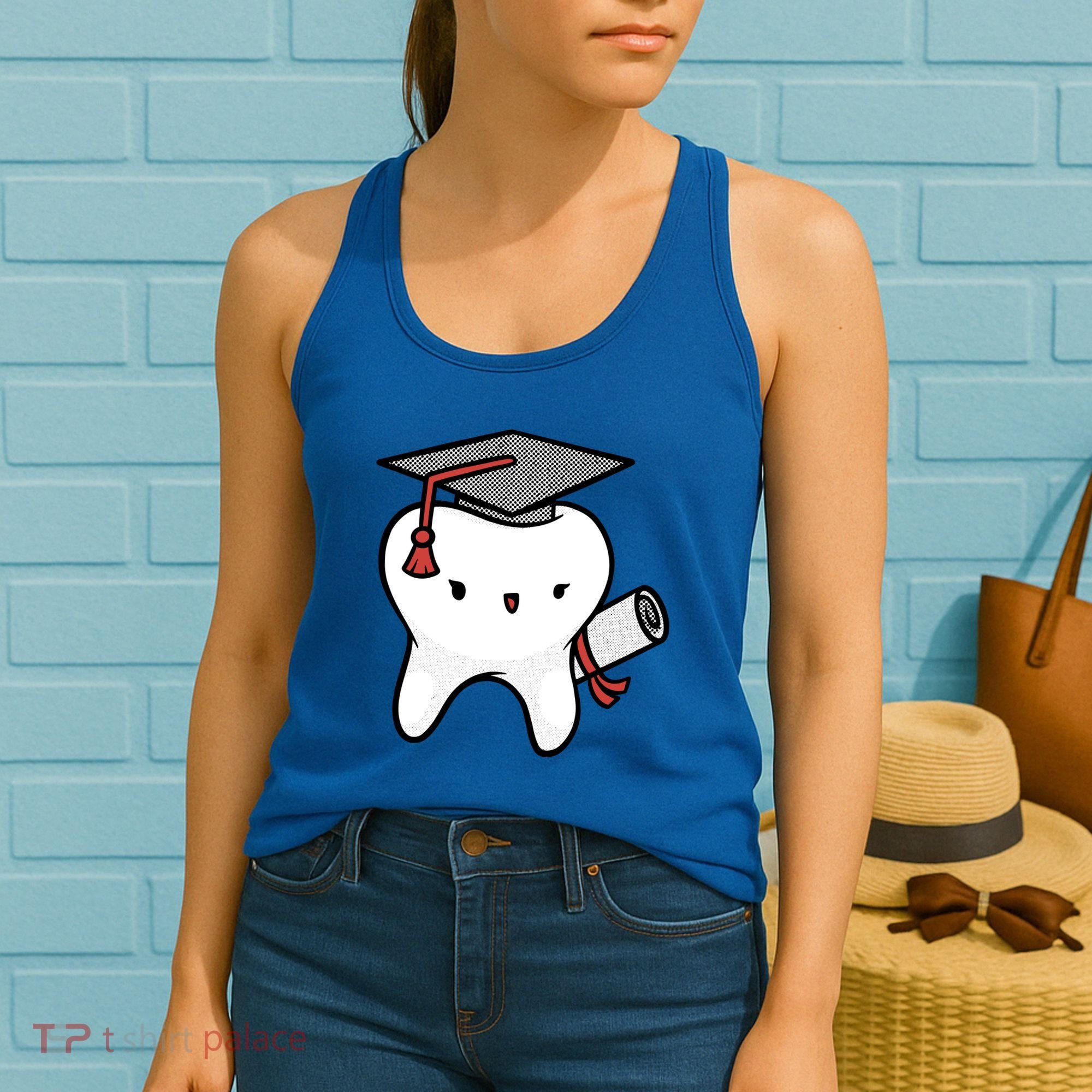Dentist School Graduate Tooth Funny Gift Women's Tank Top