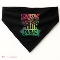 Dubai Skyline Gift Souvenir USA-Made Doggie Bandana thumb 0