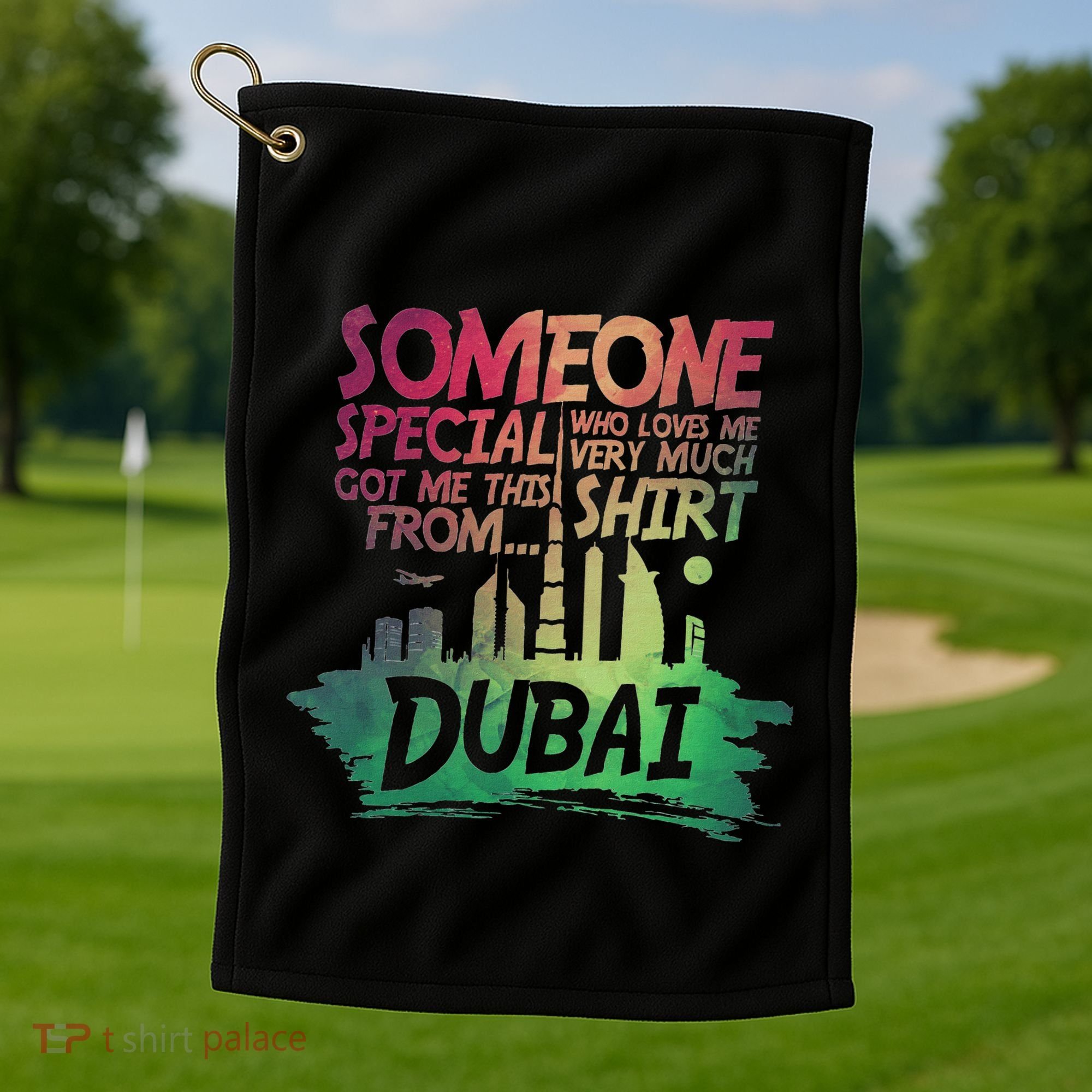 Dubai Skyline Gift Souvenir Golf Towel