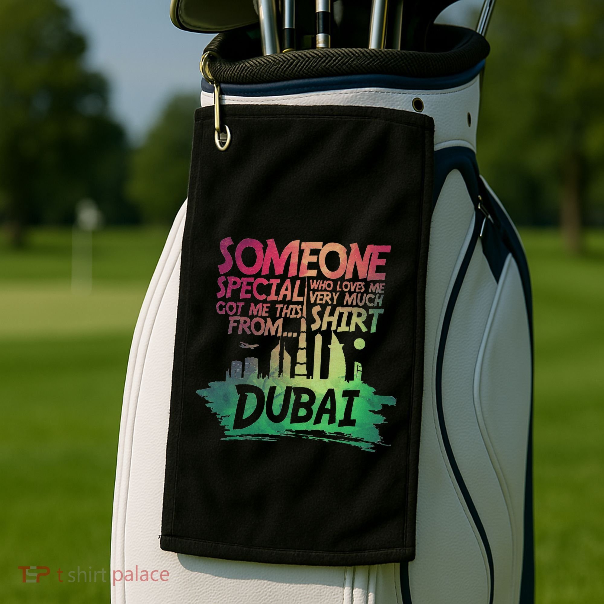 Dubai Skyline Gift Souvenir Golf Towel