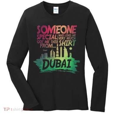 Dubai Skyline Gift Souvenir Women's Long Sleeve Shirt