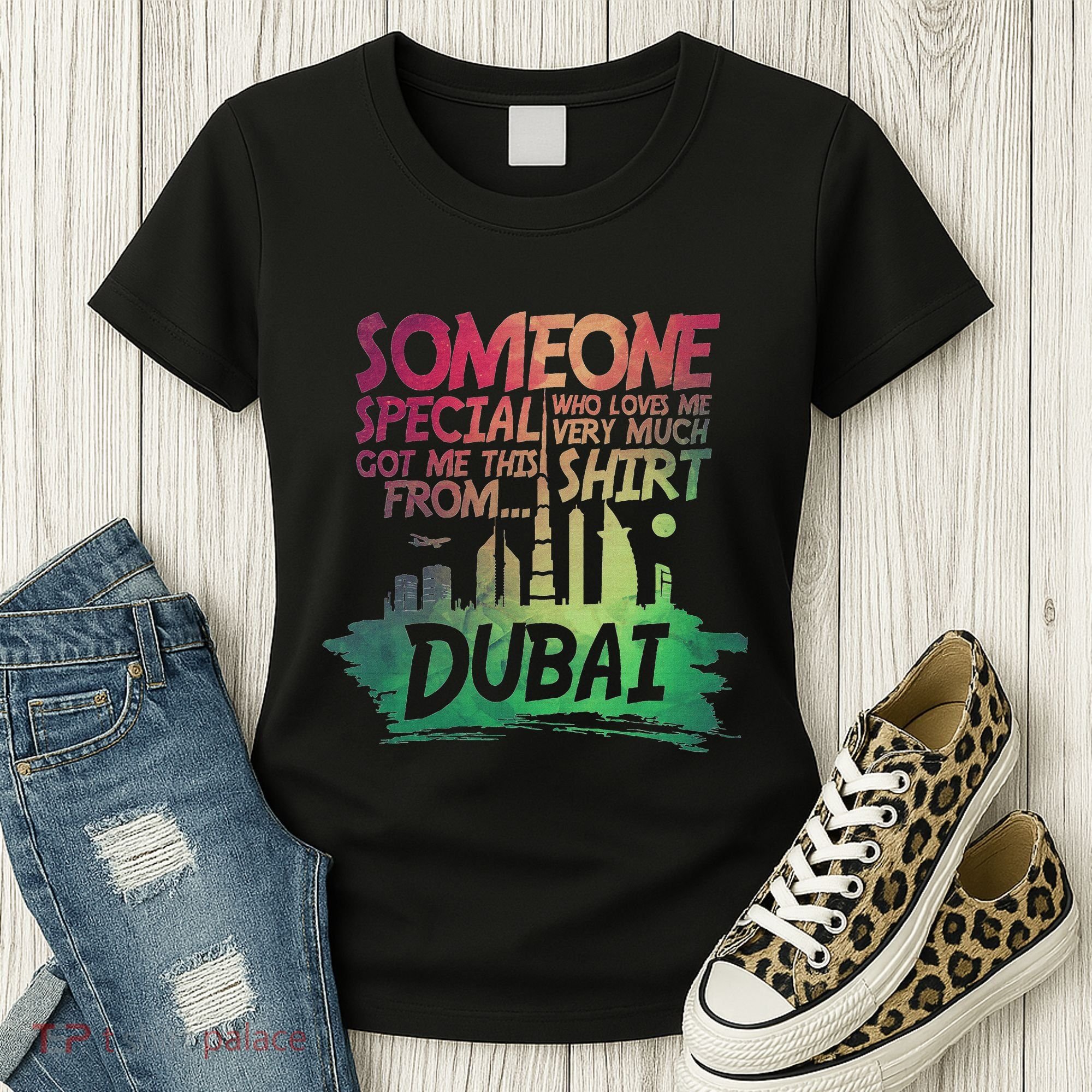 Dubai Skyline Gift Souvenir Women's T-Shirt