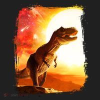 Desert Sun Galaxy Trex Dinosaur Women's Sweatshirt thumb 2