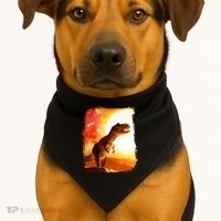 Desert Sun Galaxy Trex Dinosaur USA-Made Doggie Bandana thumb 1