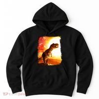 Desert Sun Galaxy Trex Dinosaur Hoodie thumb 0