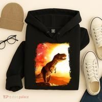 Desert Sun Galaxy Trex Dinosaur Hoodie thumb 4