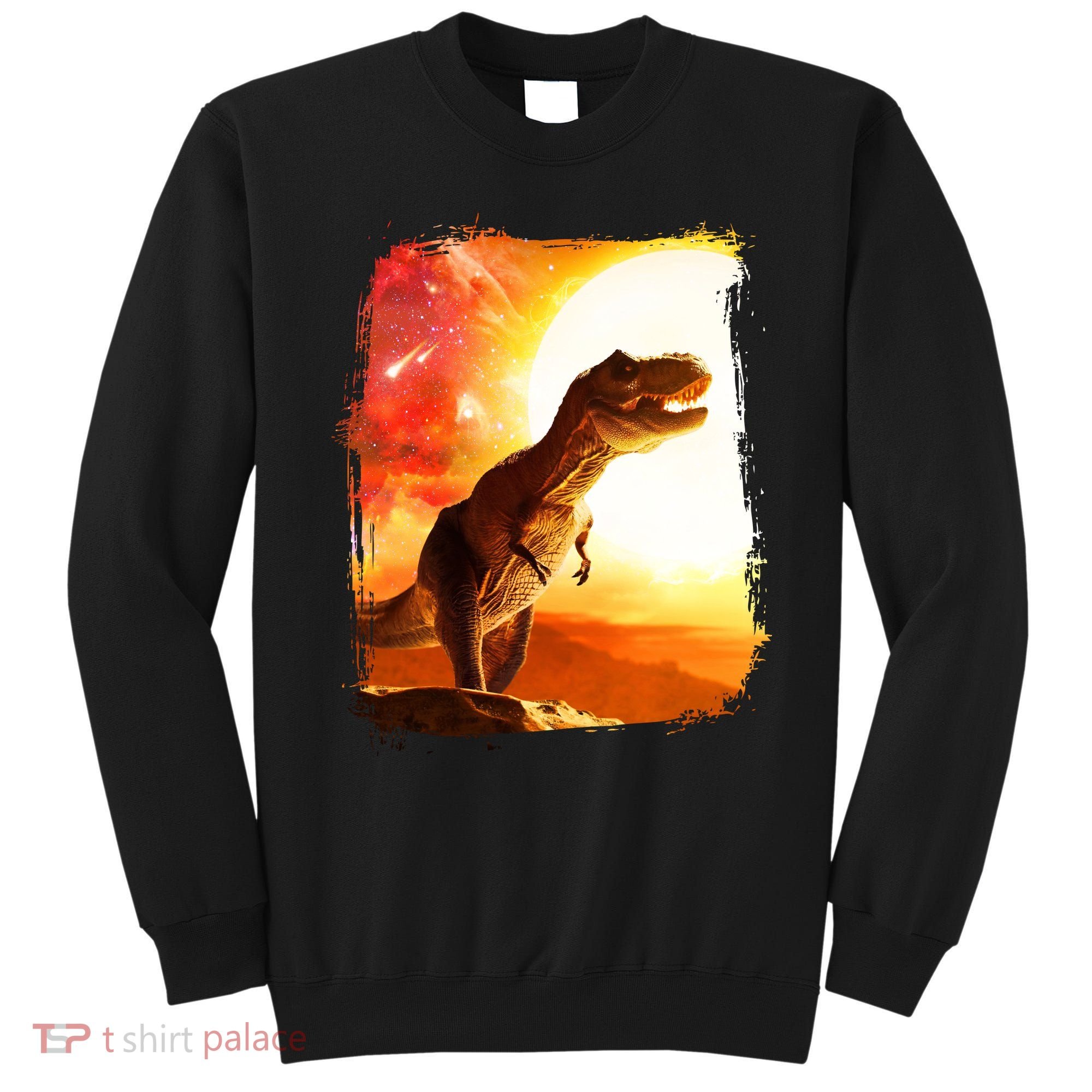 Desert Sun Galaxy Trex Dinosaur Sweatshirt
