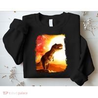 Desert Sun Galaxy Trex Dinosaur Sweatshirt thumb 2