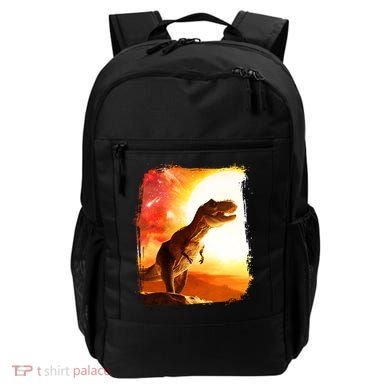 Desert Sun Galaxy Trex Dinosaur Backpack
