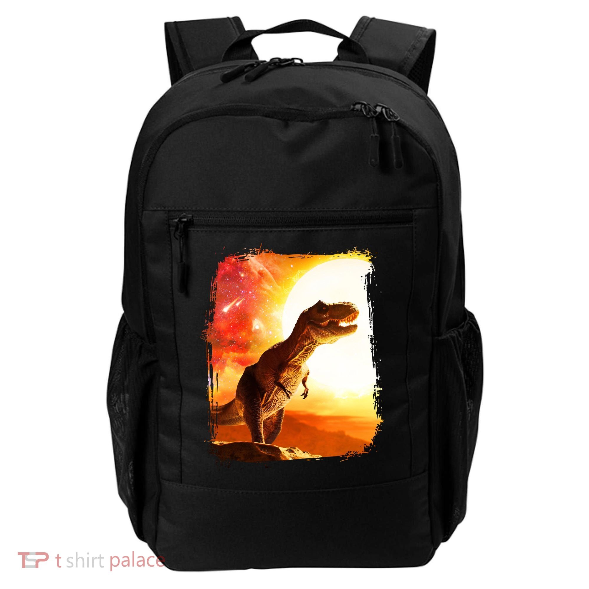 Desert Sun Galaxy Trex Dinosaur Backpack