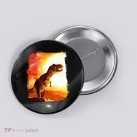 Desert Sun Galaxy Trex Dinosaur Button thumb 0