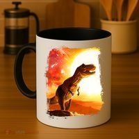 Desert Sun Galaxy Trex Dinosaur Coffee Mug thumb 4