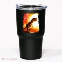 Desert Sun Galaxy Trex Dinosaur Tumbler thumb 0
