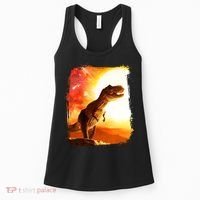 Desert Sun Galaxy Trex Dinosaur Women's Tank Top thumb 0