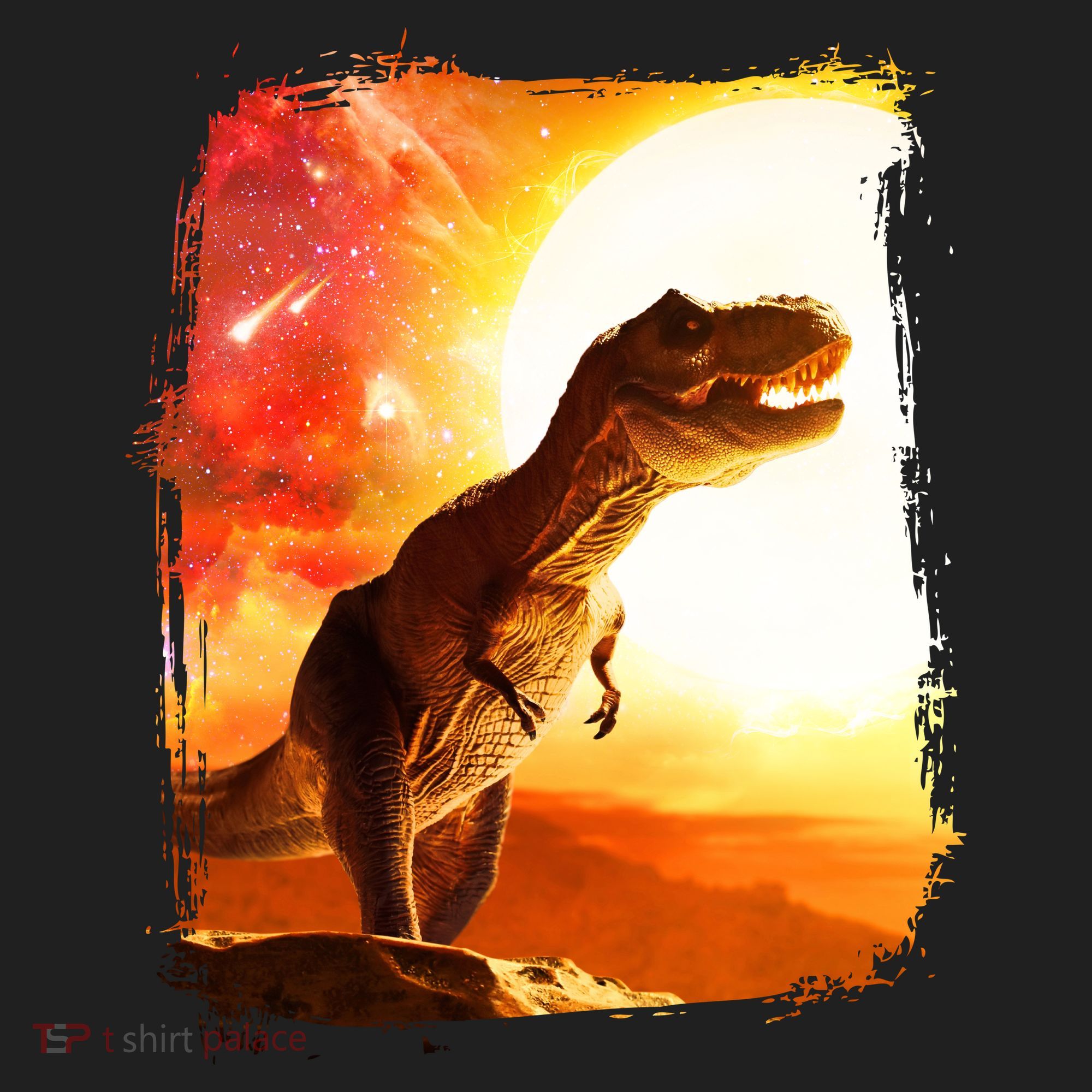 Desert Sun Galaxy Trex Dinosaur Hat
