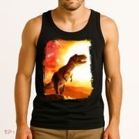 Desert Sun Galaxy Trex Dinosaur Tank Top thumb 3