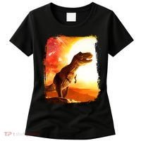Desert Sun Galaxy Trex Dinosaur Women's T-Shirt thumb 0