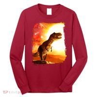Desert Sun Galaxy Trex Dinosaur Long Sleeve Shirt thumb 0