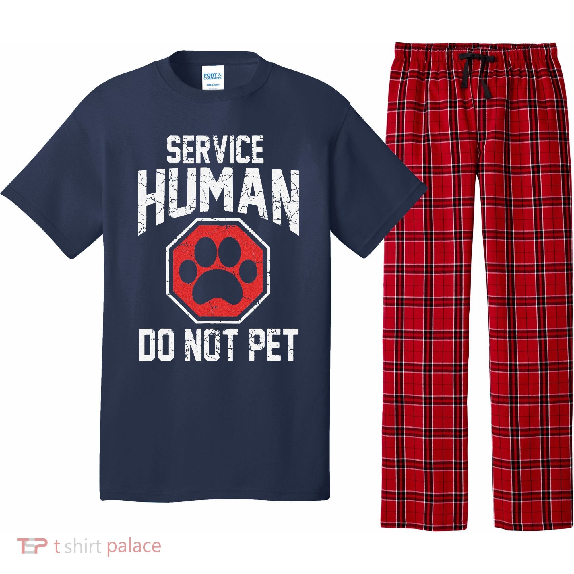 Dog Service Human Do Not Pet Pajama Set