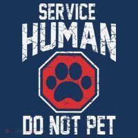 Dog Service Human Do Not Pet Women's Hoodie thumb 2