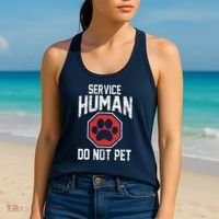 Dog Service Human Do Not Pet Women's Tank Top thumb 2