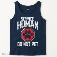 Dog Service Human Do Not Pet Tank Top thumb 2