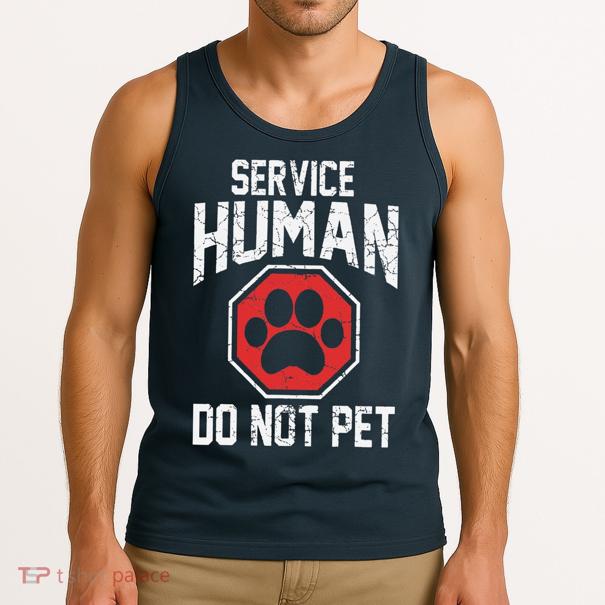 Dog Service Human Do Not Pet Tank Top