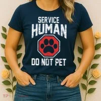 Dog Service Human Do Not Pet Women's T-Shirt thumb 2
