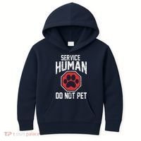 Dog Service Human Do Not Pet Kids Hoodie thumb 0