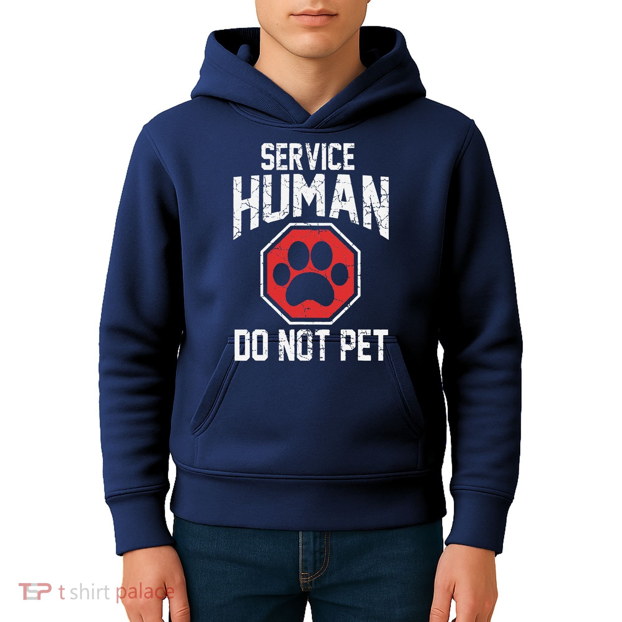 Dog Service Human Do Not Pet Kids Hoodie