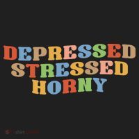 Depressed Stressed Horny Women's Sweatshirt thumb 2