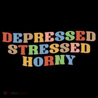 Depressed Stressed Horny Coaster thumb 2